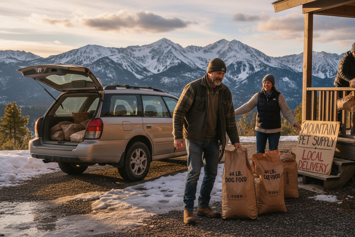 ProPetly is not a big corporation.We’re starting small, listening to feedback,and improving the service together with local pet owners.Early members help shape how ProPetly grows.Горы Big Bear / Arrowhead
 • 
 • Утро / вечер
 • Снег / солнце
 • Машина на фоне гор
 • Большие пачки корма для собак и кошек 44 паунда— «реальная жизнь»

Фото должно говорить:

«Это делают такие же люди, как я»